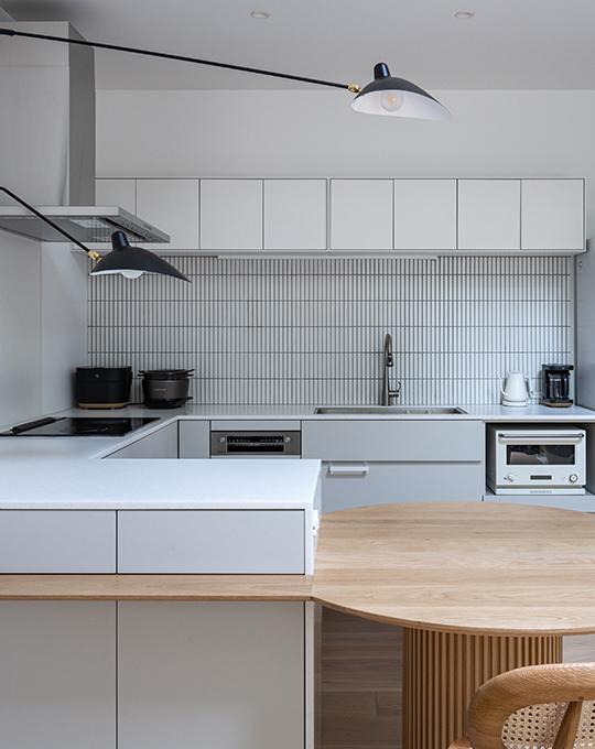 台北現代風 Loft 開放式廚房